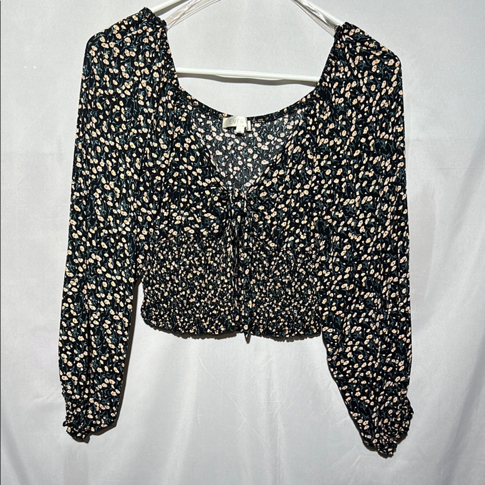 Ever B Floral Print Women's Top -M